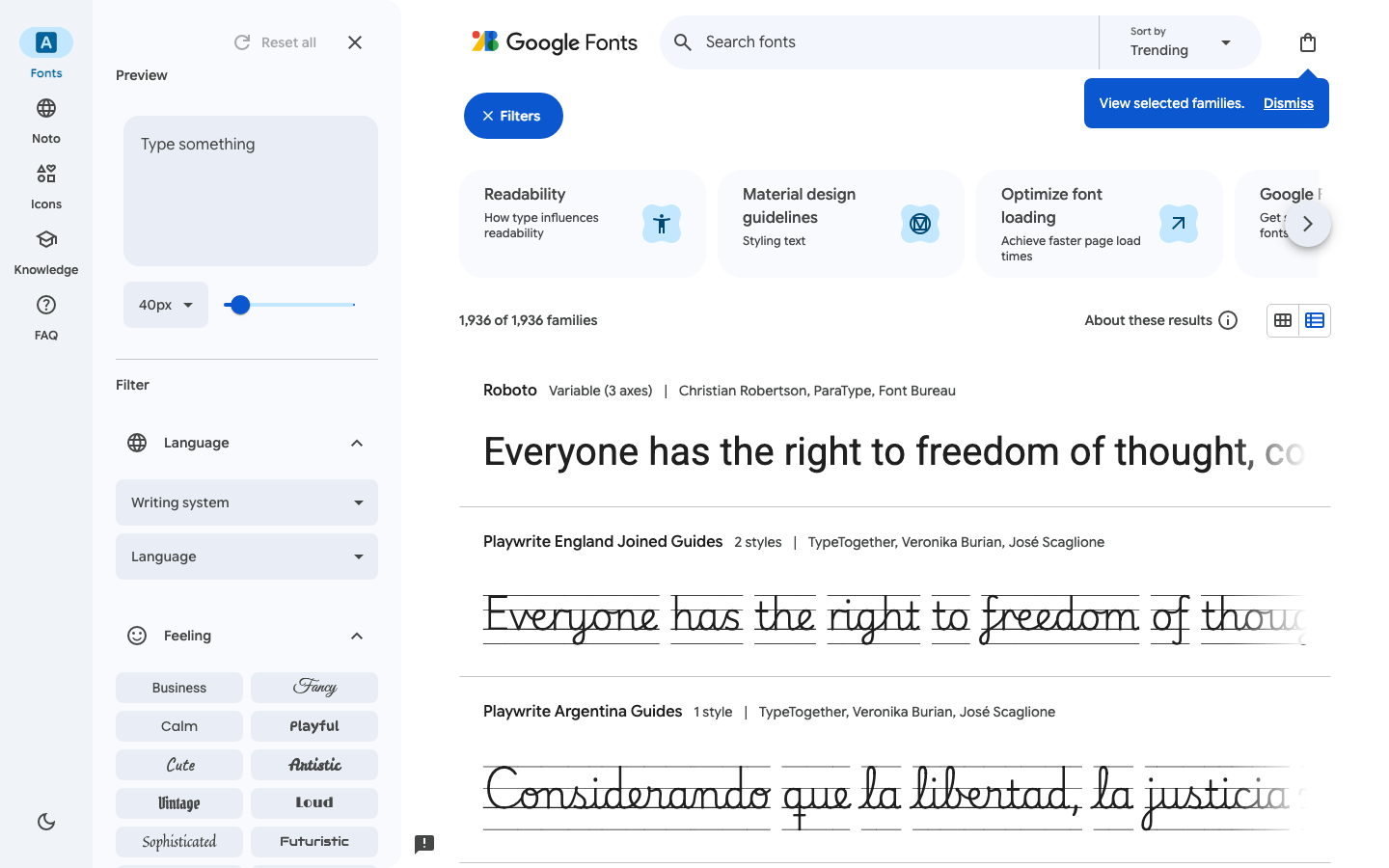 출처: Google Fonts