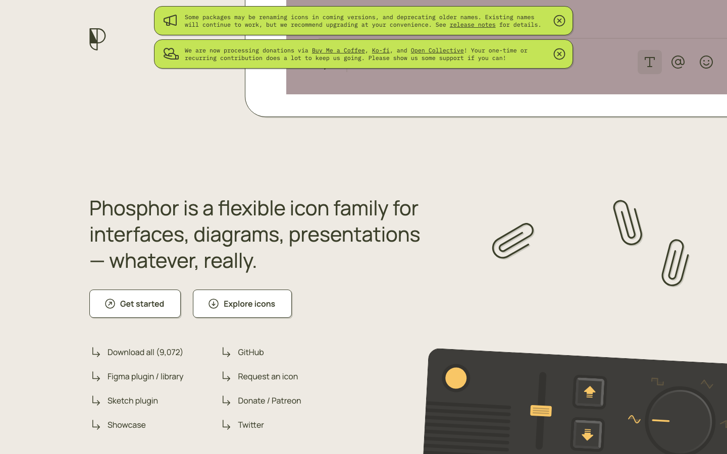 출처: Phosphor Icons